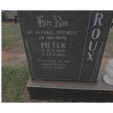ROUX Pieter 1954-1982