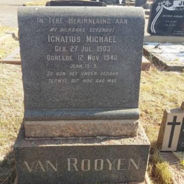 ROOYEN Ignatius Michael, van 1903-1948