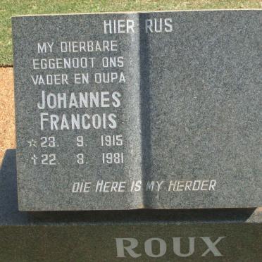 ROUX Johannes Francois 1915-1981