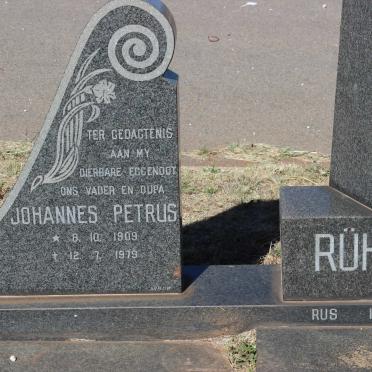 RUHLING Johannes Petrus 1909-1979