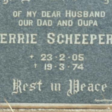 SCHEEPERS Gerrie 1905-1974
