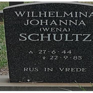 SCHULTZ Wilhelmina Johanna 1944-1985