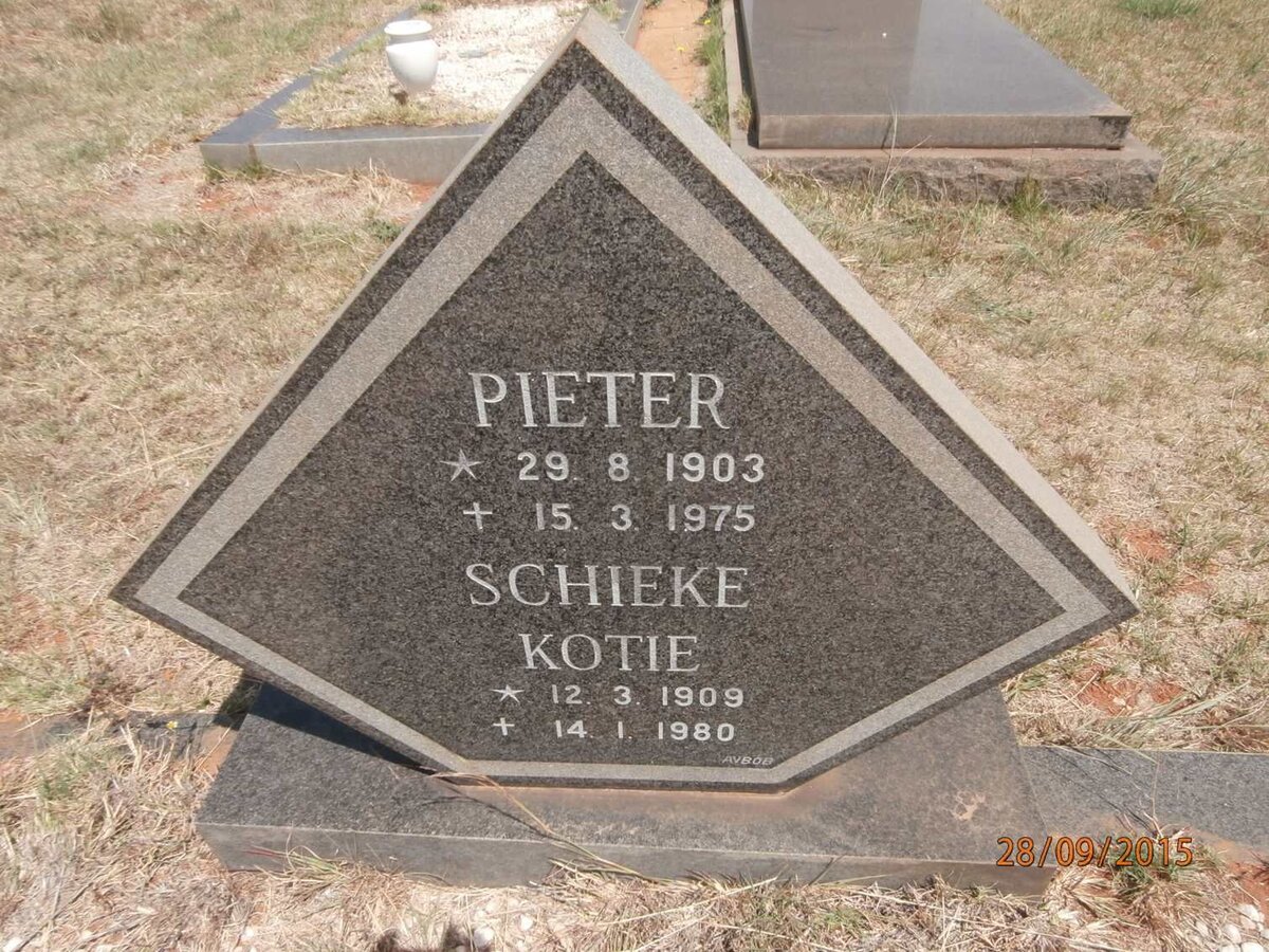 SCHIEKE Pieter 1903-1975 &amp; Kotie 1909-1980