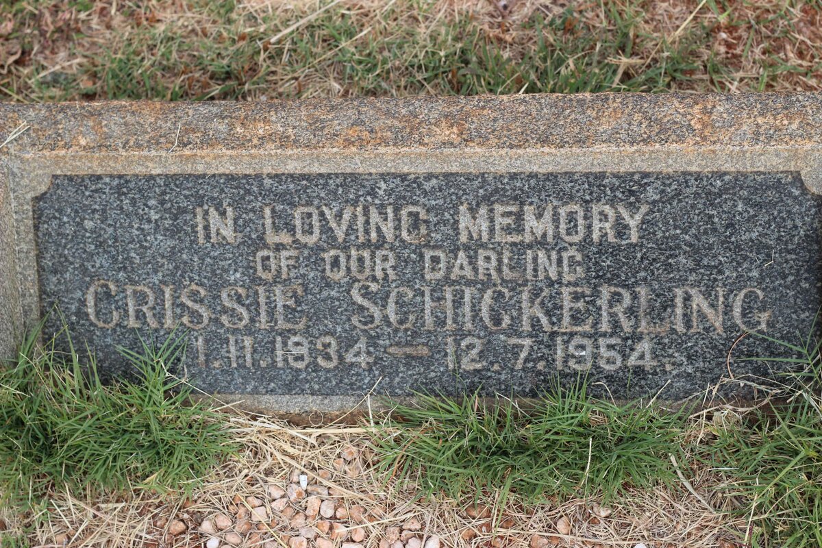 SCHICKERLING Crissie 1934-1954