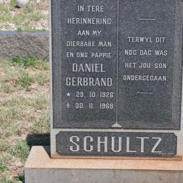 SCHULTZ Daniel Gerbrand 1926-1969