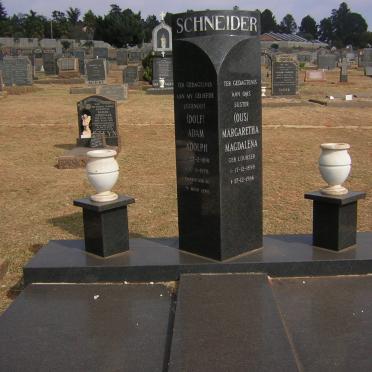 SCHNEIDER Adam Adolph 1891-1978 &amp; Margaretha Magdalena LOUBSER 1898-1986
