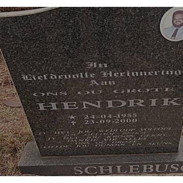 SCHLEBUSCH Hendrik 1955-2000