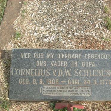 SCHLEBUSCH Cornelius v.d. W. 1906-1975 :: SCHELBUSCH Cornelius van der Walt 1935-1999
