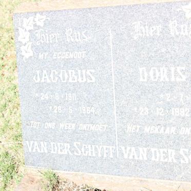 SCHYFF Jacobus, van der 1911-1964 &amp; Doris 1916-19?2