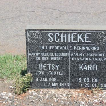 SCHIEKE Karel 1911-1980 &amp; Betsy GOOTE 1918-1973
