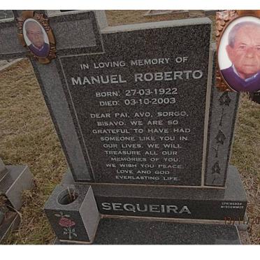 SEQUEIRA Manuel Roberto 1922-2003