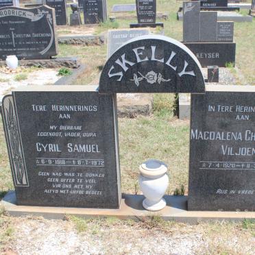 SKELLY Cyril Samuel 1918-1972 &amp; Magdalena Christina VILJOEN 1920-1997