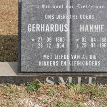 SMIT Gerhardus 1885-1954 &amp; Hannie 1886-1964