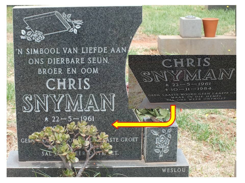 SNYMAN Chris 1961-1984