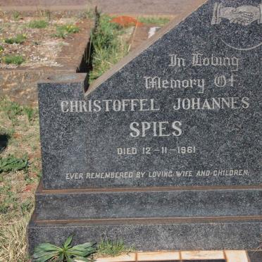 SPIES Christoffel Johannes -1961