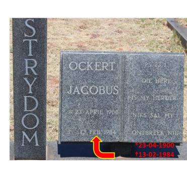 STRYDOM Ockert Jacobus 1900-1984