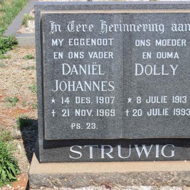STRUWIG Daniël Johannes 1907-1969 &amp; Dolly 1913-1993