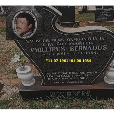 STEYN Phillipus Bernadus 1961-1984