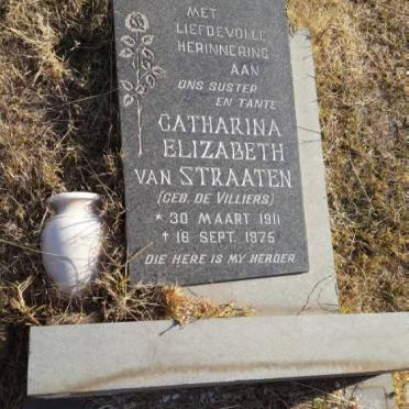 STRAATEN Catharina Elizabeth, van nee DE VILLIERS 1911-1975
