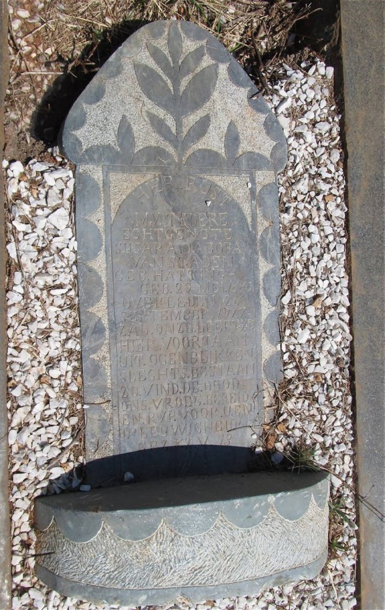 STADEN Susara Jacoba, van nee HATTINGH 1880-1917