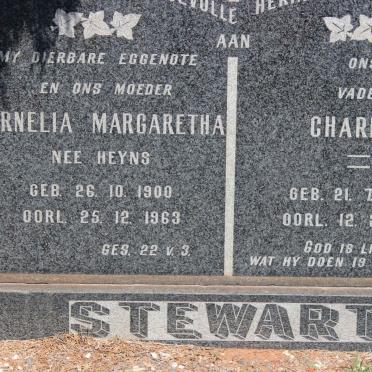 STEWART Charles 1898-1965 &amp; Cornelia Margaretha HEYNS 1900-1963