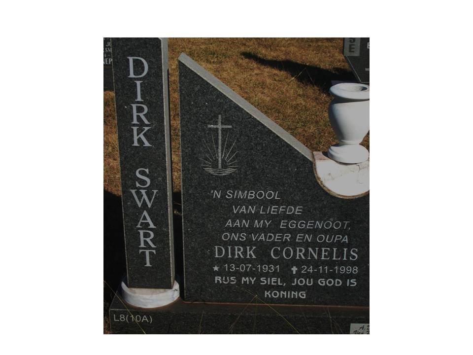 SWART Dirk Cornelis 1931-1998