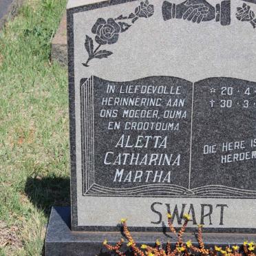 SWART Aletta Catharina Martha 1903-1970