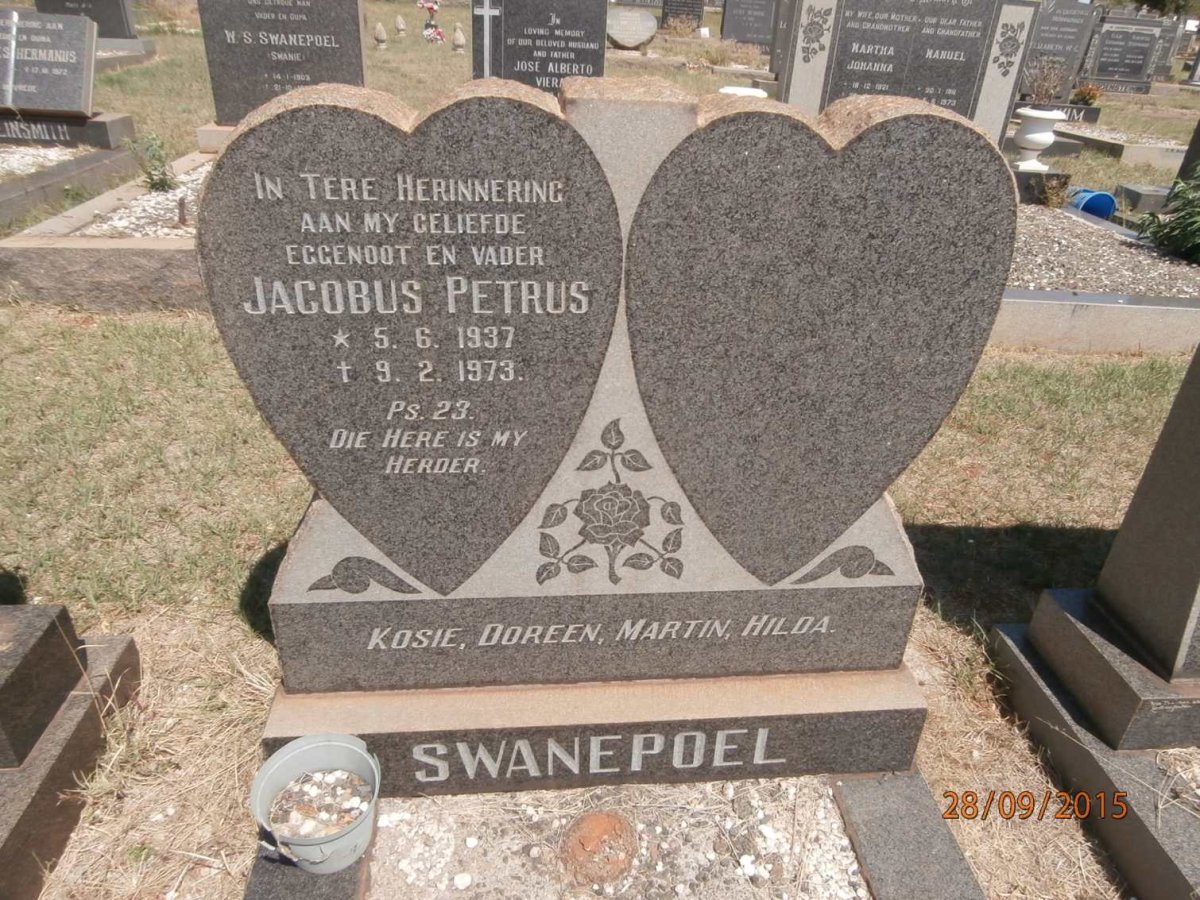 SWANEPOEL Jacobus Petrus 1937-1973
