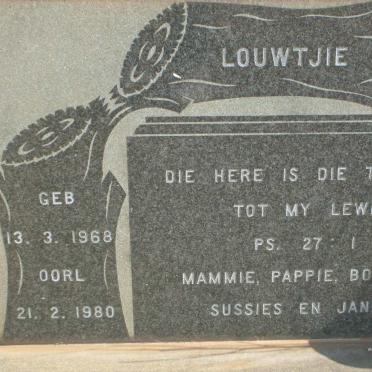 SWART Louwtjie 1968-1980