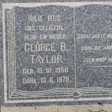 TAYLOR George B. 1950-1970