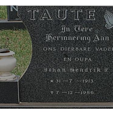 TAUTE Johan Hendrik F. 1913-1986