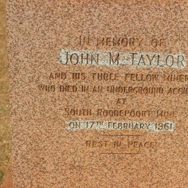 TAYLOR John M. -1961
