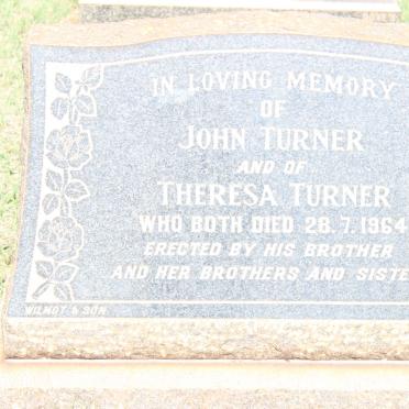 TURNER John -1964 &amp; Theresa -1964