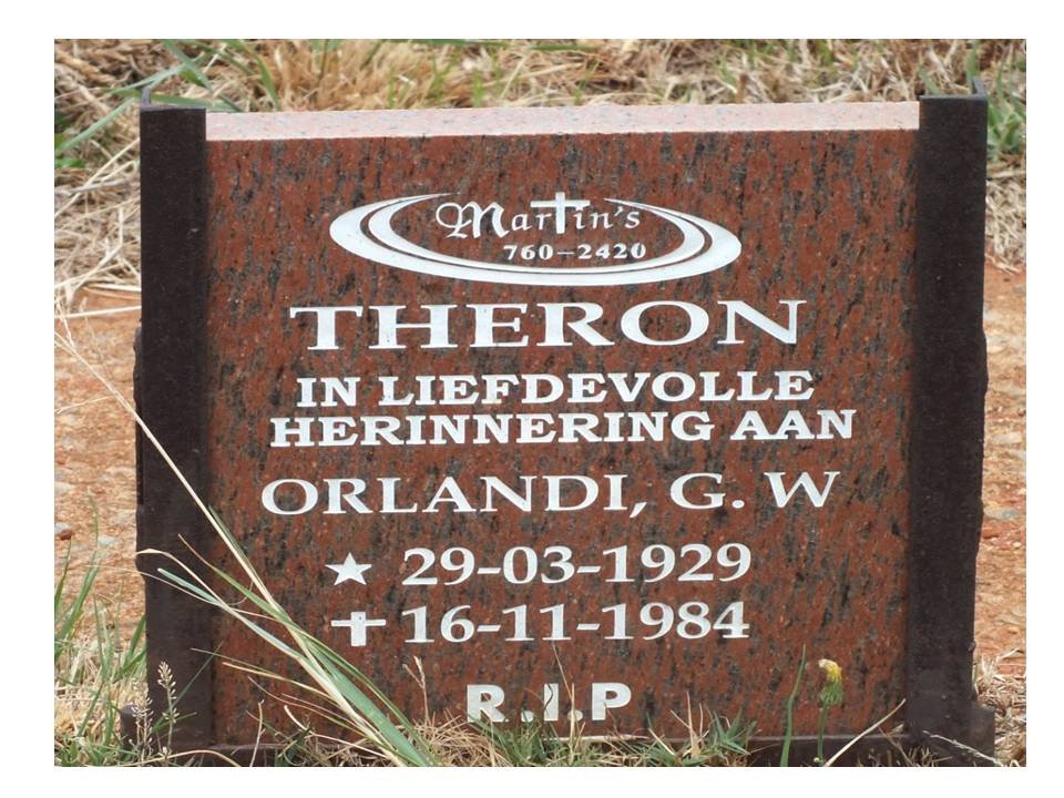 THERON Orlandini G.W. 1929-1984