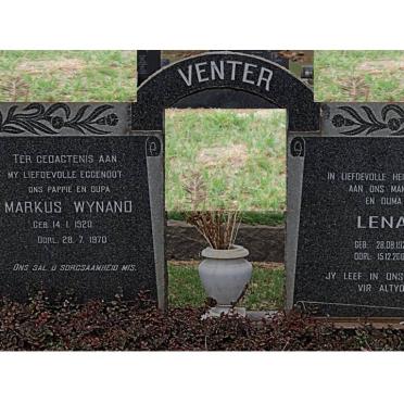VENTER Markus Wynand 1920-1970 &amp; Lena 1922-2007