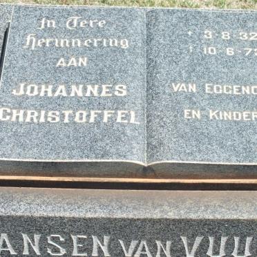VUUREN Johannes Christoffel, Jansen van 1932-1973