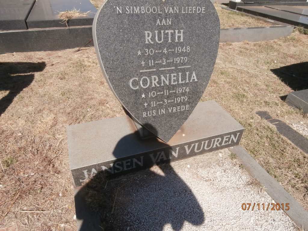 VUUREN Ruth, Jansen van 1948-1979 :: JANSEN VAN VUUREN Cornelia 1974-1979