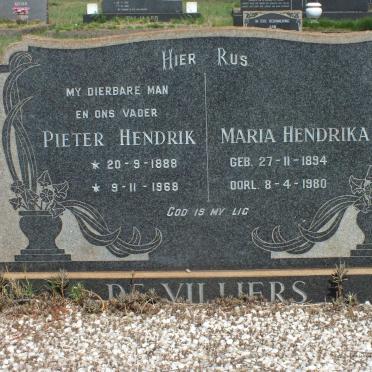 VILLIERS Pieter Hendrik, de 1888-1968 &amp; Maria Hendrika 1894-1980
