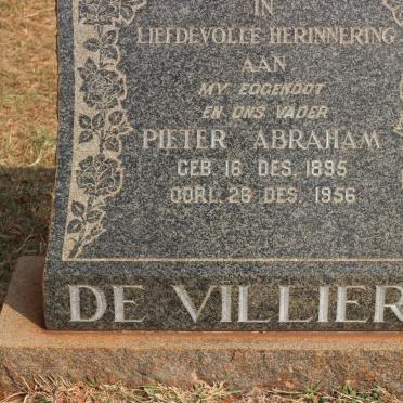 VILLIERS Pieter Abraham, de 1895-1956