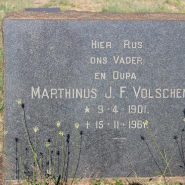 VOLSCHENK Marthinus J.F. 1901-1961