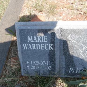 WARDECK Marie 1925-2012