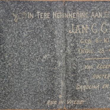 WAHL Jan G.G. 1907-1949