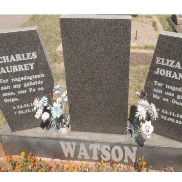 WATSON Charles Aubrey &amp; Elizabeth Johanna 1924-2004