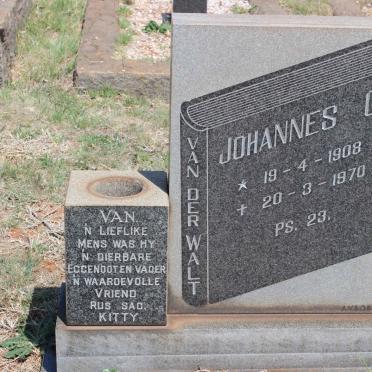 WALT Johannes C., van der 1908-1970