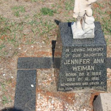WEIMAN Jennifer Ann 1958-1961