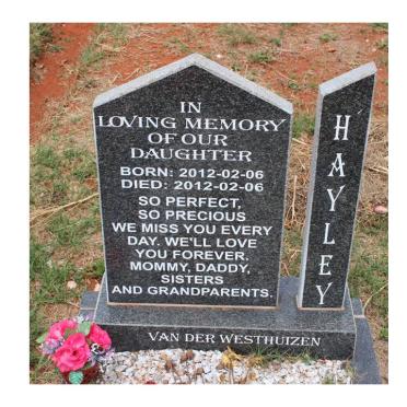 WESTHUIZEN Hayley, van der 2012-2012