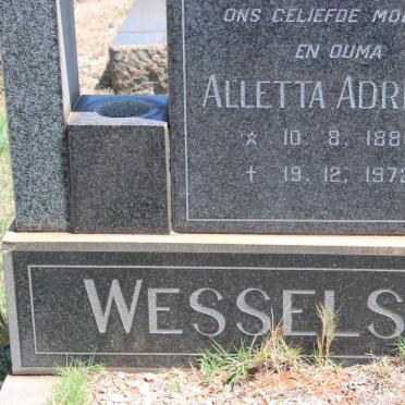 WESSELS Alletta Adriana 1880-1972