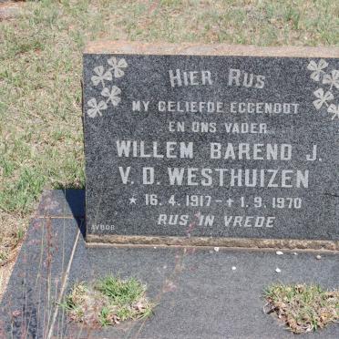 WESTHUIZEN Willem Barend J., v.d. 1917-1970