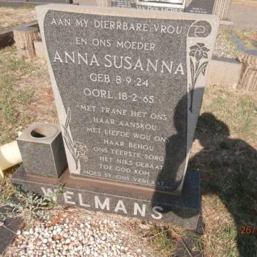 WELMANS Anna Susanna 1924-1965
