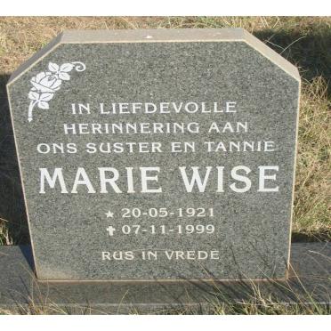 WISE Marie 1921-1999